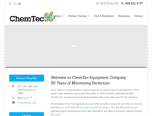 Tablet Screenshot of chemtec.com